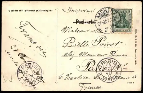 ALTE POSTKARTE ESCHWEILER MARKTPLATZ REICHSBANKNOTE 20 MARK REICHSBANK money monnaie billet de banque bank note Geld