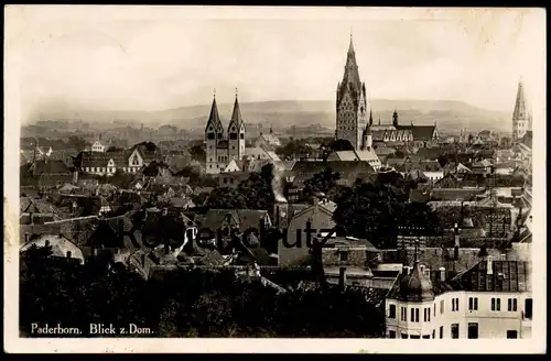 ALTE POSTKARTE PADERBORN BLICK ZUM DOM Feldpost 13.11.1939 November cpa Ansichtskarte postcard AK