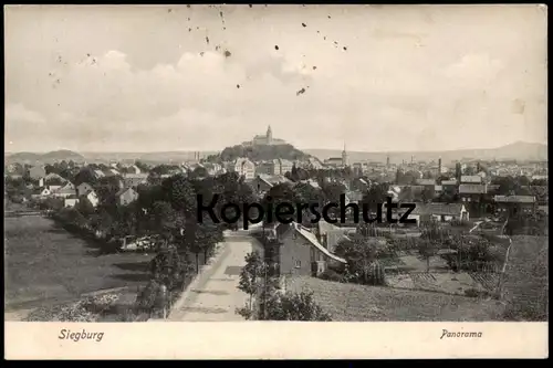 ALTE POSTKARTE SIEGBURG PANORAMA 1910 GESAMTANSICHT HÄUSER GÄRTEN ABTEI MICHAELSBERG TOTAL Ansichtskarte postcard cpa AK