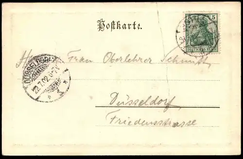 ALTE PASSEPARTOUT POSTKARTE GOTHA MARKTPLATZ 1902 Ansichtskarte cpa postcard AK