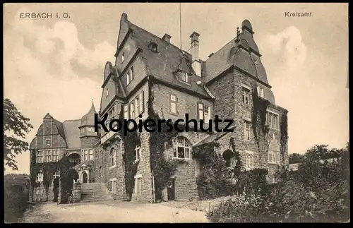 ALTE POSTKARTE ERBACH IM ODENWALD KREISAMT FELDPOST 1918 Ansichtskarte cpa postcard AK