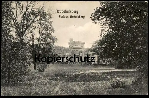ALTE POSTKARTE NEUBABELSBERG SCHLOSS BABELSBERG Potsdam chateau castle Ansichtskarte cpa postcard AK