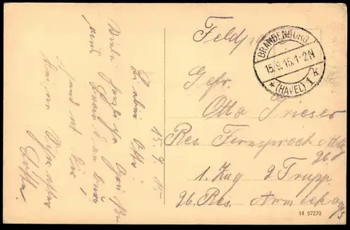 ALTE POSTKARTE BRANDENBURG AN DER HAVEL ALTSTÄDTISCHES RATHAUS MIT DENKMAL FRIEDRICH I. Ansichtskarte cpa postcard AK