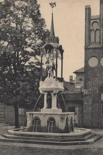 ALTE POSTKARTE BRANDENBURG AN DER HAVEL KURFÜRSTENBRUNNEN Brunnen fontaine fountain Ansichtskarte cpa postcard AK