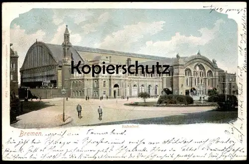 ALTE POSTKARTE BREMEN BAHNHOF 1900 station gare Ansichtskarte cpa postcard AK