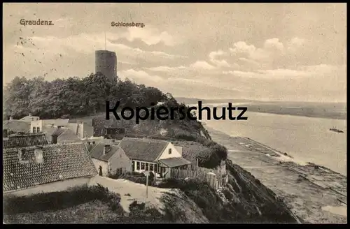 ALTE POSTKARTE GRAUDENZ SCHLOSSBERG Westpreussen Grudziadz Polska Poland Ansichtskarte cpa postcard AK