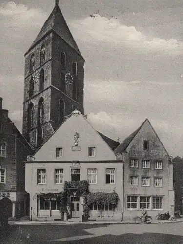 ALTE POSTKARTE RATSSCHÄNKE RHEINE IN WESTFALEN AM MARKT INHABER ERICH SCHWEICHLER GASTSTÄTTE Ansichtskarte cpa postcard