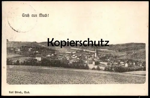 ALTE POSTKARTE GRUSS AUS MUCH Rhein-Sieg-Kreis Bergisches Land Ansichtskarte cpa postcard AK