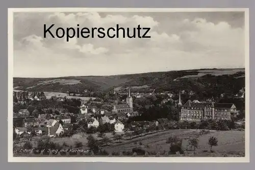 ALTE POSTKARTE EITORF A. D. SIEG MIT KURHAUS Rhein-Sieg-Kreis postcard Ansichtskarte cpa AK