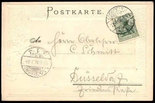 ALTE PRÄGE POSTKARTE SIGMARINGEN SCHLOSS PASSEPARTOUT WAPPEN castle chateau cpa AK Ansichtskarte postcard