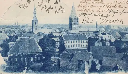 ALTE POSTKARTE SOEST VOM PAULIKIRCHTURM GESEHEN PANORAMA Kirche church église Ansichtskarte postcard cpa AK