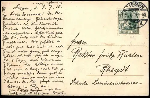 ALTE POSTKARTE SIEGEN OBERES SCHLOSS 1910 PANORAMA WIESE castle chateau Ansichtskarte postcard cpa AK