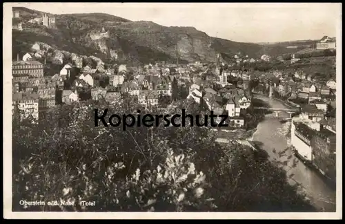 ALTE POSTKARTE OBERSTEIN AN DER NAHE TOTAL 1931 PANORAMA TOTALANSICHT IDAR-OBERSTEIN postcard Ansichtskarte cpa AK