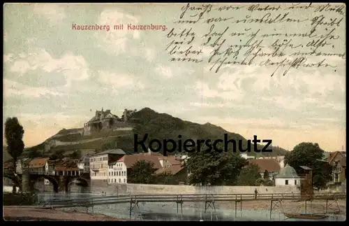 ALTE POSTKARTE KAUZENBERG MIT KAUZENBURG Bad Kreuznach postcard Ansichtskarte cpa AK