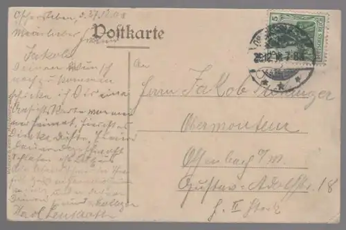 ALTE POSTKARTE OSCHERSLEBEN BÜRGERSCHULE SCHULE school école postcard Ansichtskarte cpa AK