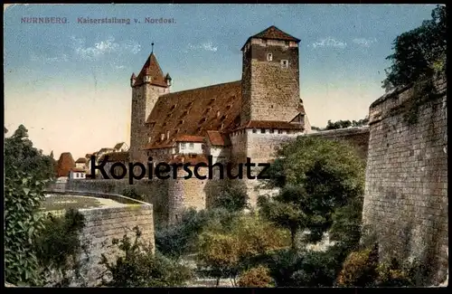 ALTE POSTKARTE NÜRNBERG KAISERSTALLUNG VON NORDOST STALLUNG postcard Ansichtskarte cpa AK