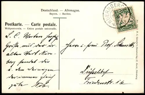 ALTE POSTKARTE NÜRNBERG LUGINSLAND Künstler Kley postcard Ansichtskarte cpa AK