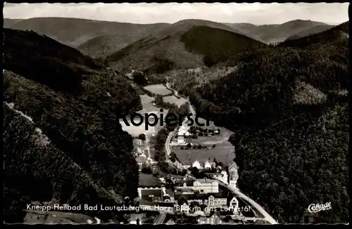 ÄLTERE POSTKARTE KNEIPP-HEILBAD BAD LAUTERBERG IM HARZ BLICK IN DAS LUTTERTAL cpa AK Ansichtskarte postcard