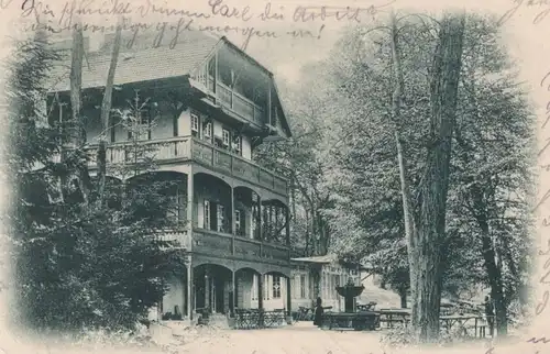 ALTE POSTKARTE GRUSS VOM WOLFSBRUNNEN BEI HEIDELBERG cpa AK Ansichtskarte postcard