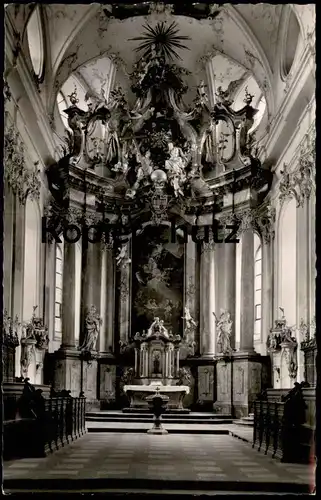 ÄLTERE POSTKARTE EHEMALIGE ABTEIKIRCHE AMORBACH IM ODENWALD Kirche Altar church église postcard Ansichtskarte cpa AK
