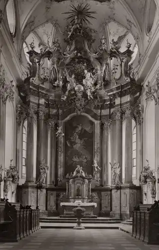 ÄLTERE POSTKARTE EHEMALIGE ABTEIKIRCHE AMORBACH IM ODENWALD Kirche Altar church église postcard Ansichtskarte cpa AK
