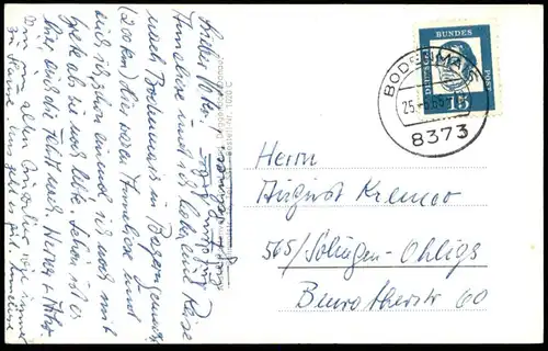 ÄLTERE POSTKARTE BODENMAIS BAYERISCHER WALD ARBERSEE MIT ARBER Bayern postcard Ansichtskarte cpa AK