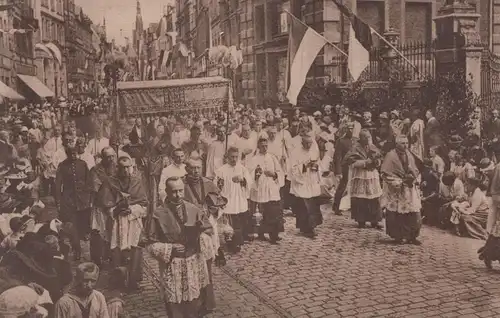 ALTE POSTKARTE MÜNSTER DEUTSCHER KATHOLIKENTAG 1930 PATER BISCHOF HEILIGE GEISTLICHE PROZESSION EREIGNIS cpa postcard