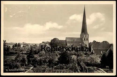 ALTE POSTKARTE ST. JOHANNISKIRCHE BILLERBECK DIE PERLE DER BAUMBERGE Kirche postcard Ansichtskarte cpa AK