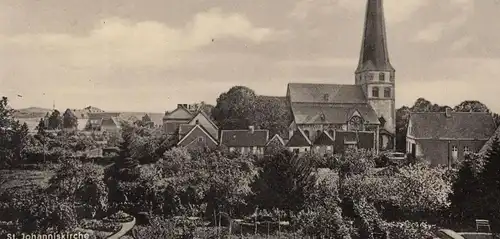 ALTE POSTKARTE ST. JOHANNISKIRCHE BILLERBECK DIE PERLE DER BAUMBERGE Kirche postcard Ansichtskarte cpa AK