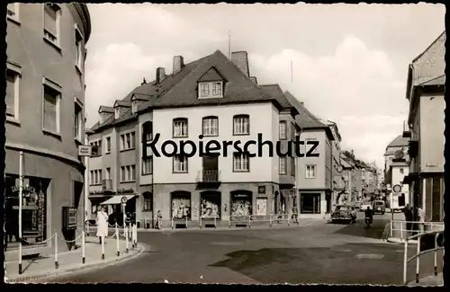 ALTE POSTKARTE BITBURG EIFEL HAUPTSTRASSE TABAK JOHANN ROSSLER SCHILDER KÖLN B51 BONN B257 ZIGARETTENAUTOMAT cpa AK