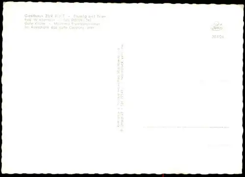 ALTE POSTKARTE GASTHAUS ZUR POST PLUWIG BEI TRIER BESITZER W. KLOMANN CASPARY BIER VW KÄFER postcard Ruwer Waldrach