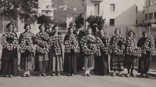 ALTE FOTO POSTKARTE CASTAGNOLA Lugano Tracht traditional costume photo AK postcard Ansichtskarte cpa