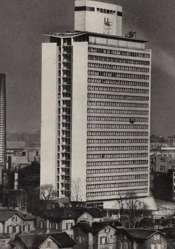 ÄLTERE POSTKARTE LUDWIGSHAFEN AM RHEIN HOCHHAUS DER BASF SCHORNSTEIN HÄUSER AK postcard Ansichtskarte cpa