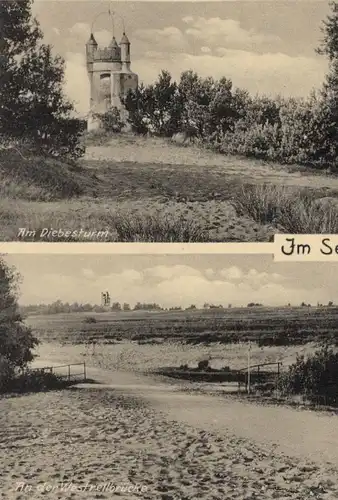 ALTE POSTKARTE IM SENNELAGER DIEBESTURM WALTERTURM AN DER ZITZEWITZBRÜCKE WESTRELLBRÜCKE Paderborn postcard AK cpa