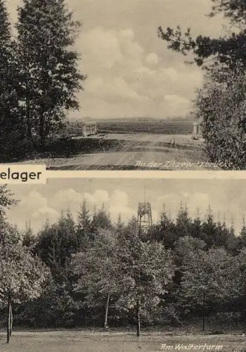 ALTE POSTKARTE IM SENNELAGER DIEBESTURM WALTERTURM AN DER ZITZEWITZBRÜCKE WESTRELLBRÜCKE Paderborn postcard AK cpa