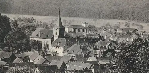 ALTE POSTKARTE STAHLBAD KÖNIG IM ODENWALD PANORAMA 1934 Totalansicht Total Gesamtansicht Ansichtskarte cpa postcard AK