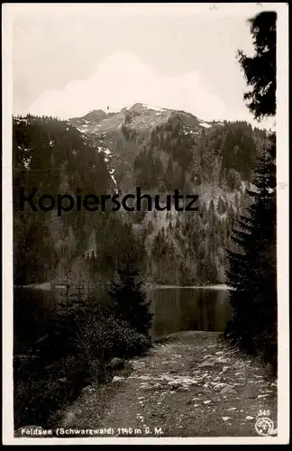 ALTE POSTKARTE FELDSEE SCHWARZWALD BADEN-BADEN 1933 Totalansicht Total Gesamtansicht Ansichtskarte postcard cpa AK