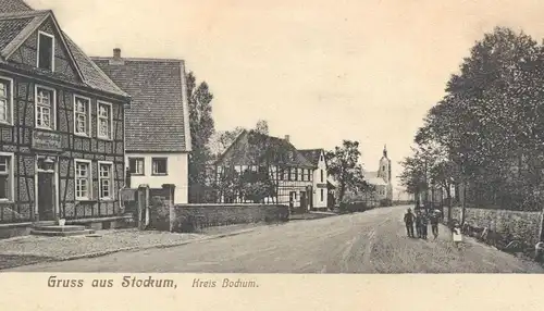 ALTE POSTKARTE GRUSS AUS STOCKUM KREIS BOCHUM GASTWIRTSCHAFT VON HERMANN STEFFEN WITTEN Ansichtskarte postcard cpa AK