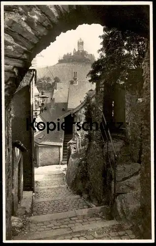 ALTE POSTKARTE COCHEM AN DER MOSEL TREPPEN MIT BLICK AUF BURG TORBOGEN CASTLE CHATEAU Ansichtskarte postcard pca AK