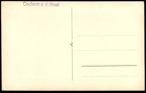 ALTE POSTKARTE COCHEM AN DER MOSEL TREPPEN MIT BLICK AUF BURG TORBOGEN CASTLE CHATEAU Ansichtskarte postcard pca AK