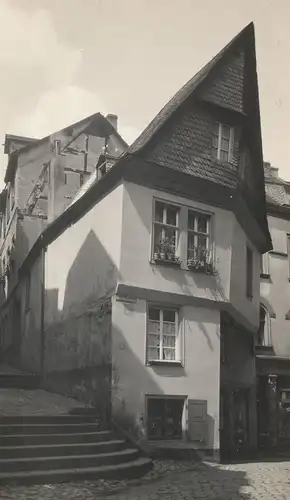 ALTE POSTKARTE COCHEM AN DER MOSEL HERRENSTRASSE SCHIEFES HAUS TEIL DER ALTSTADT Ansichtskarte postcard pca AK