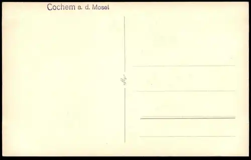 ALTE POSTKARTE COCHEM AN DER MOSEL HERRENSTRASSE SCHIEFES HAUS TEIL DER ALTSTADT Ansichtskarte postcard pca AK
