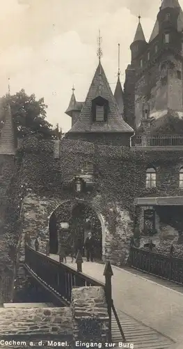 ALTE POSTKARTE COCHEM AN DER MOSEL EINGANG ZUR BURG castle chateau Ansichtskarte cpa postcard AK