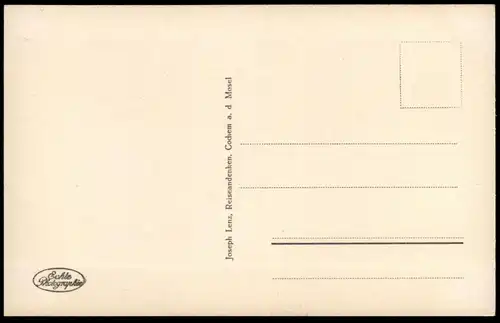 ALTE POSTKARTE COCHEM AN DER MOSEL, BLICK auf KAPUZINERKIRCHE FÄRBEREI GESCHÄFT dye factory Ansichtskarte postcard AK