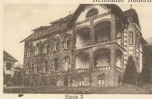 ALTE POSTKARTE HEILSTÄTTE RODERBIRKEN HAUS 1 & 2, 3 & 4 VERWALTUNGSGEBÄUDE LEICHLINGEN 1929 Ansichtskarte postcard cpa