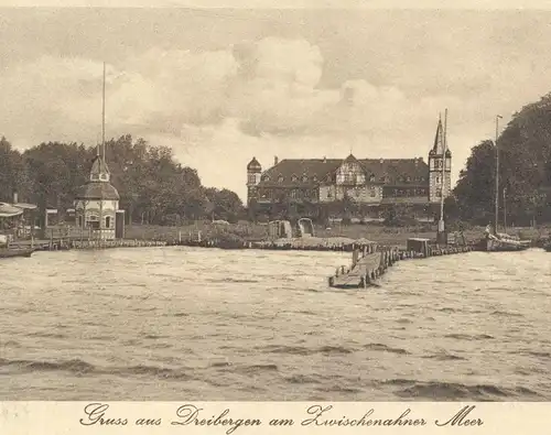 ALTE POSTKARTE GRUSS AUS DREIBERGEN AM ZWISCHENAHNER MEER 1917 BAD ZWISCHENAHN Ansichtskarte postcard cpa AK