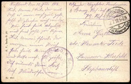 ALTE POSTKARTE SEI GEGRÜSST IN WEITER FERNE! FRAU HERZSCHMERZ LIEBE WELTKRIEG SOLDAT Ansichtskarte postcard cpa AK