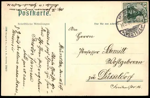 ALTE POSTKARTE MÜNSTER IN WESTFALEN PRINZIPALMARKT HOTEL RESTAURANT ZUR ALTEN BÖRSE Ansichtskarte postcard cpa AK