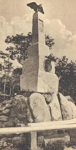 ALTE POSTKARTE STRASSBURGER STEIN IM PFÄLZER WALD PFALZ DENKMAL EDENKOBEN monument Strassburg Strasbourg Ansichtskarte