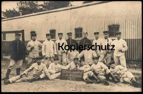 ALTE POSTKARTE DIE 6. CORPORALSCHAFT IN DER SENNE 1906 SENNELAGER Soldaten Uniform soldier Soldat cpa photo Foto AK